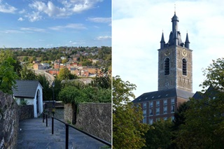 De trappen naar het Belfort van Thuin