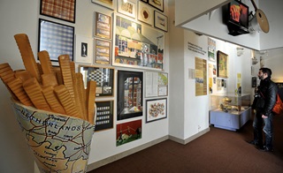 Interieur van het Frietmuseum in Brugge